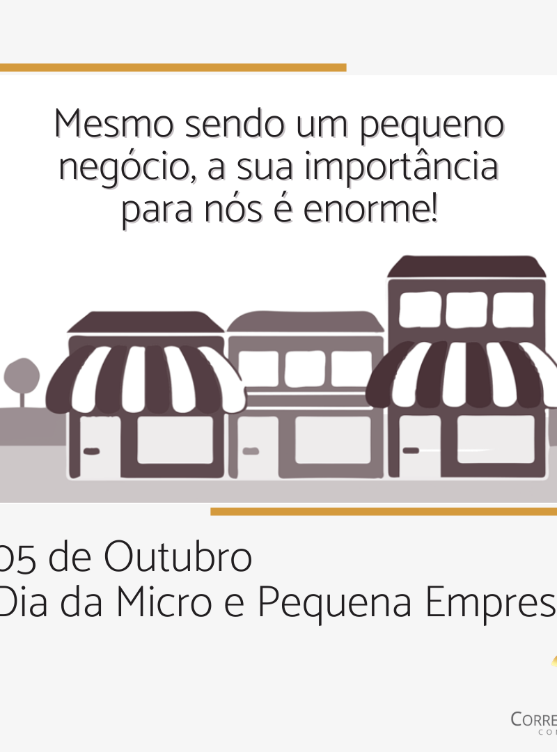 05 de Outubro – Dia da Micro e Pequena empresa